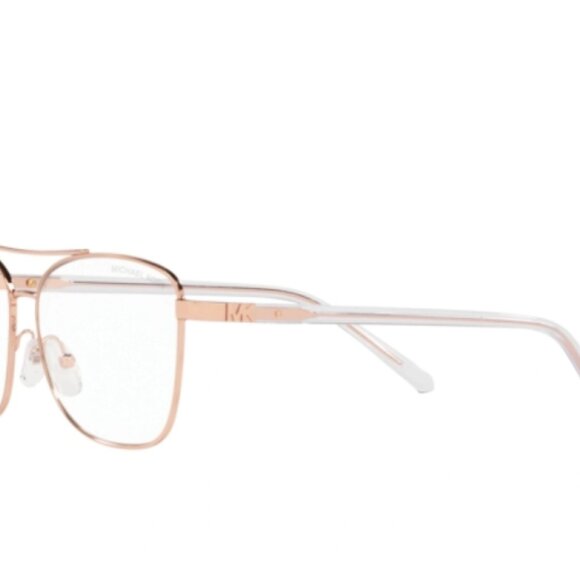 Michael Kors MK 1096 Stratton Blue Light Blocking Aviator Glasses/Rose Gold - Picture 4 of 13